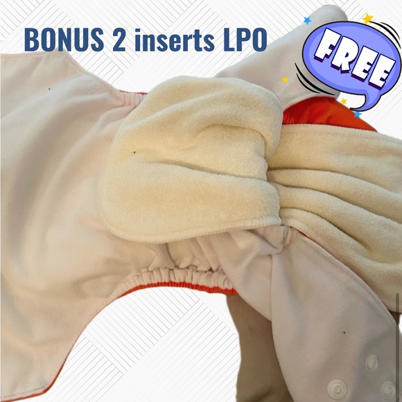 👍*GUC* ALVA BABY Cloth diaper - pocket - Fox 🦊 - Inserts included - Picture 6 of 8